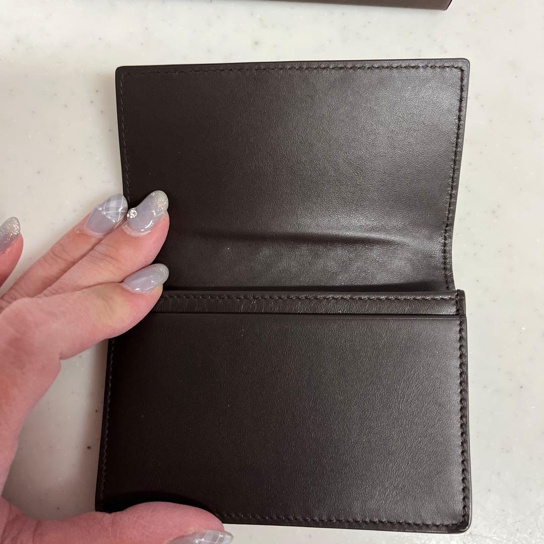Bottega Veneta ダークブラウン 名刺入れ