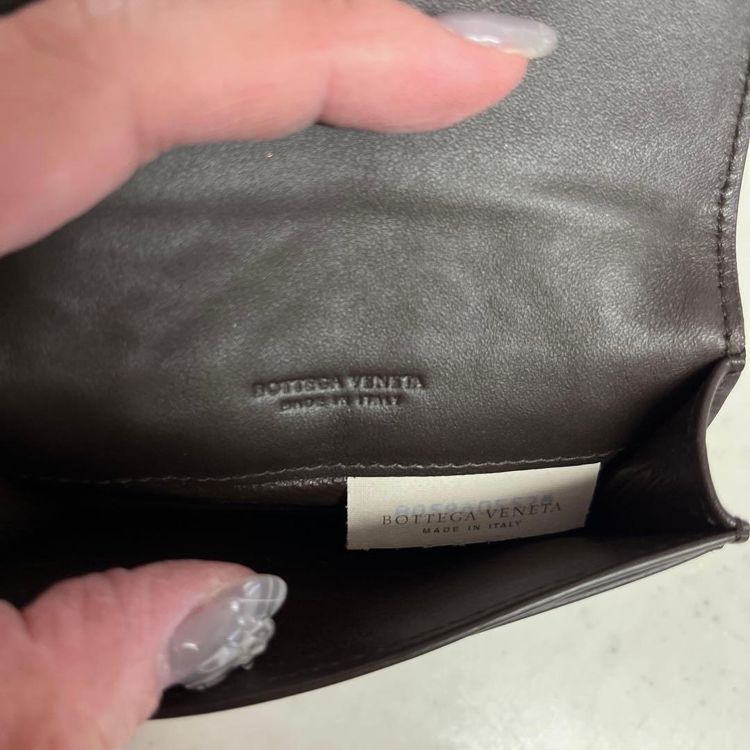 Bottega Veneta ダークブラウン 名刺入れ