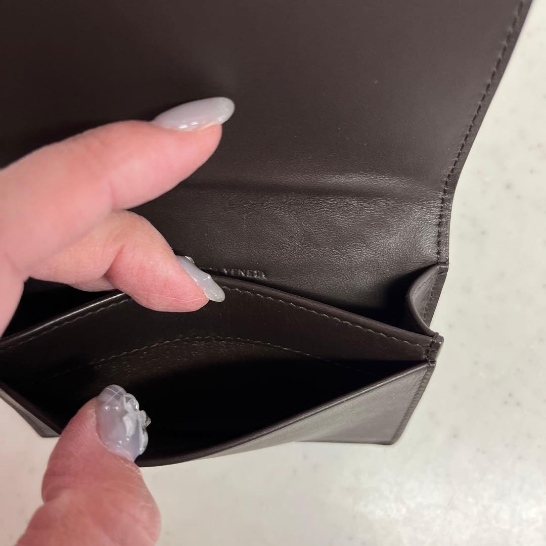 Bottega Veneta ダークブラウン 名刺入れ