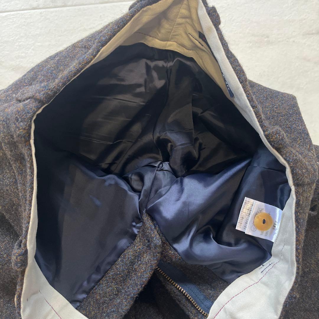 極美品　パラスパレス　ツイードパンツ　サイズ2 ダークブラウン　ウール100%