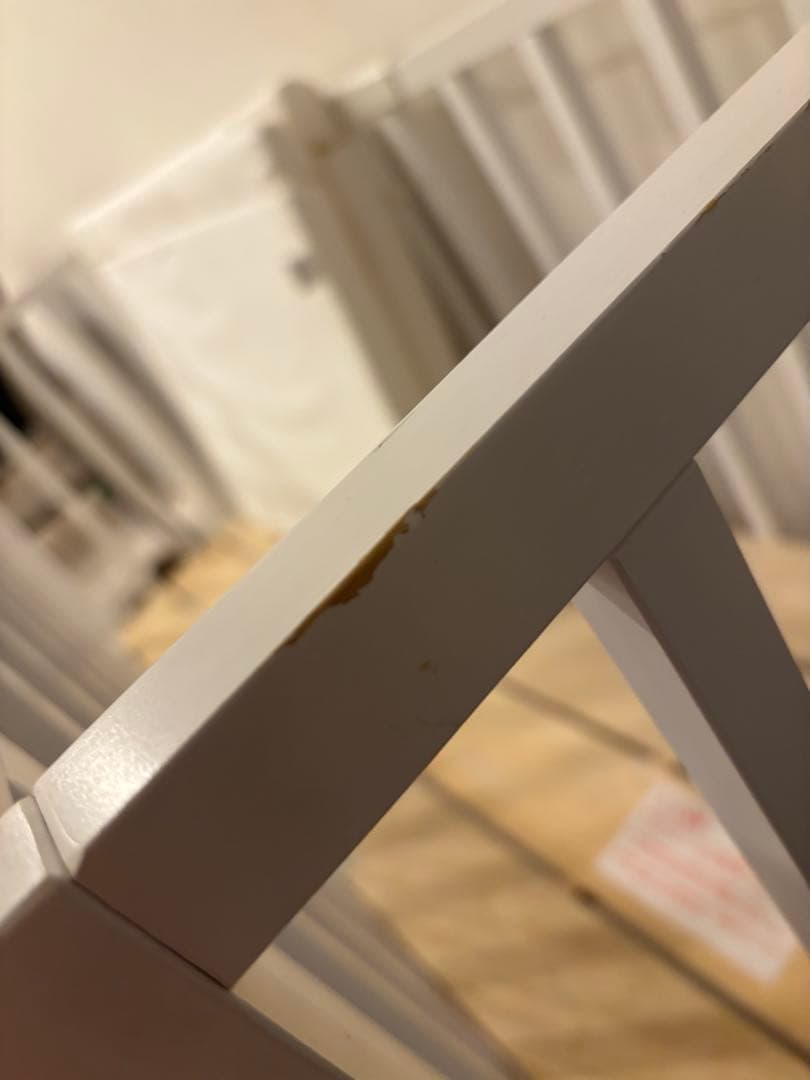 【よしみさま専用】そいねーる3 ホワイト木製ベビーベッド、マットレス付き