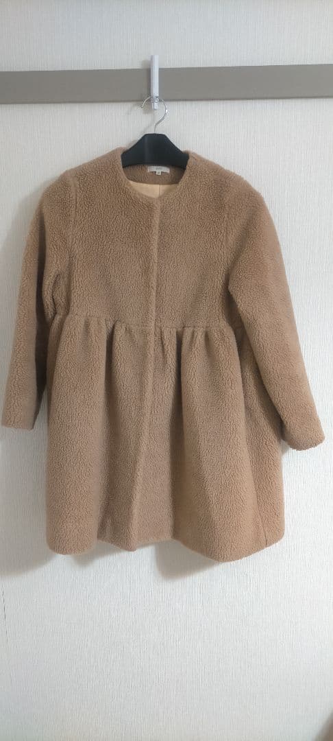 2023AW●美品●ヨリ yori もふボアコートキャメル 36