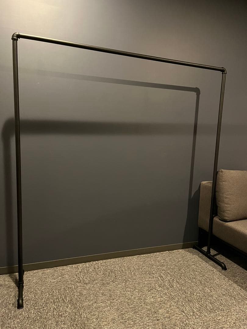 ハンガーラック アイアン 150 ガス管 黒 パイプ 金属 鉄 収納 什器