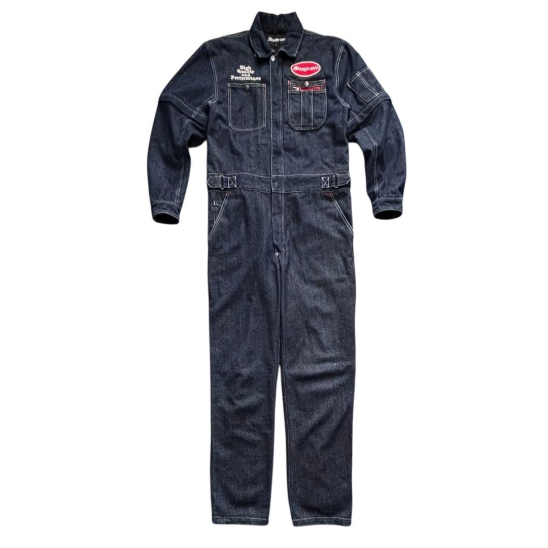 Snap-on 2WAYデニムジャンプスーツ/ツナギ/オールインワン