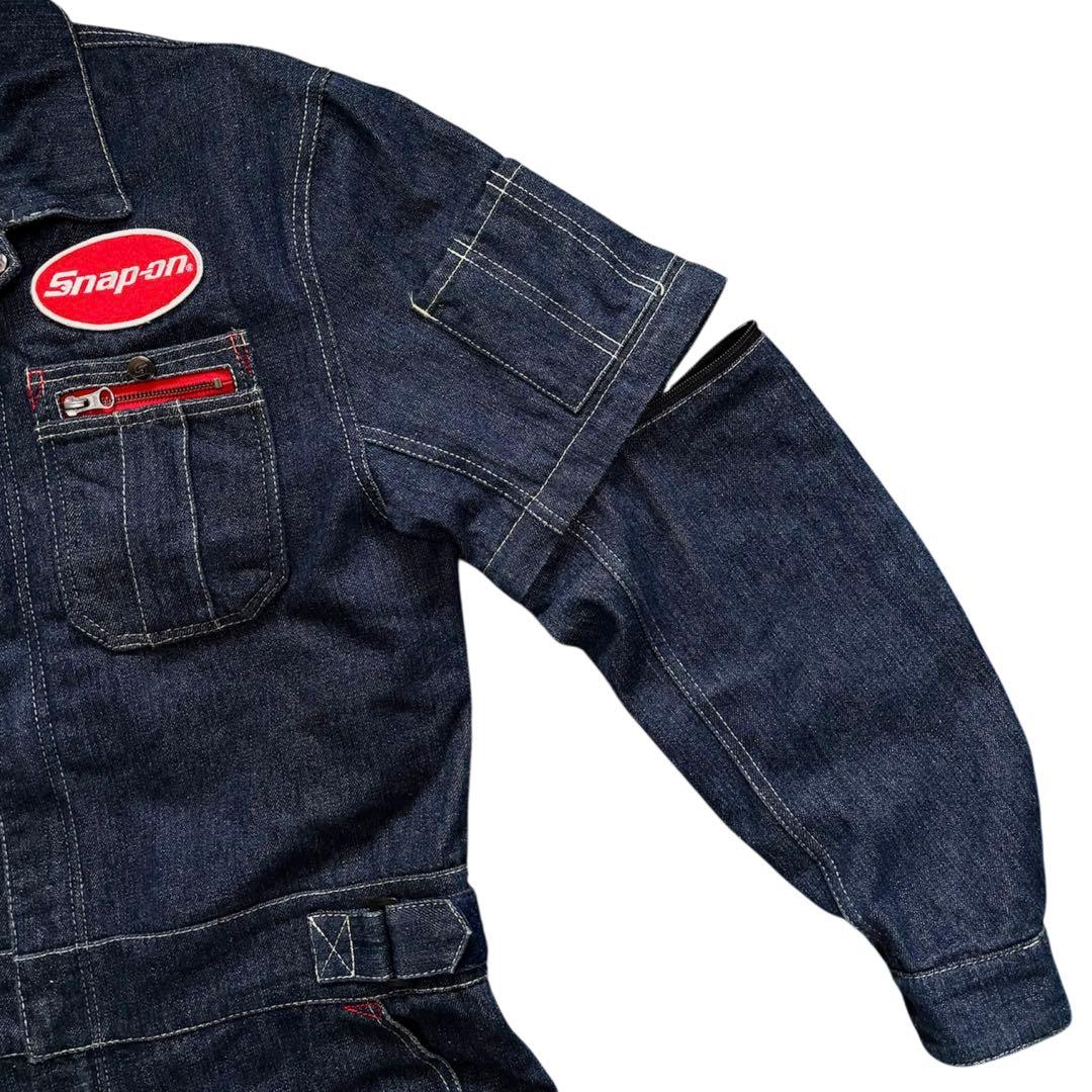 Snap-on 2WAYデニムジャンプスーツ/ツナギ/オールインワン