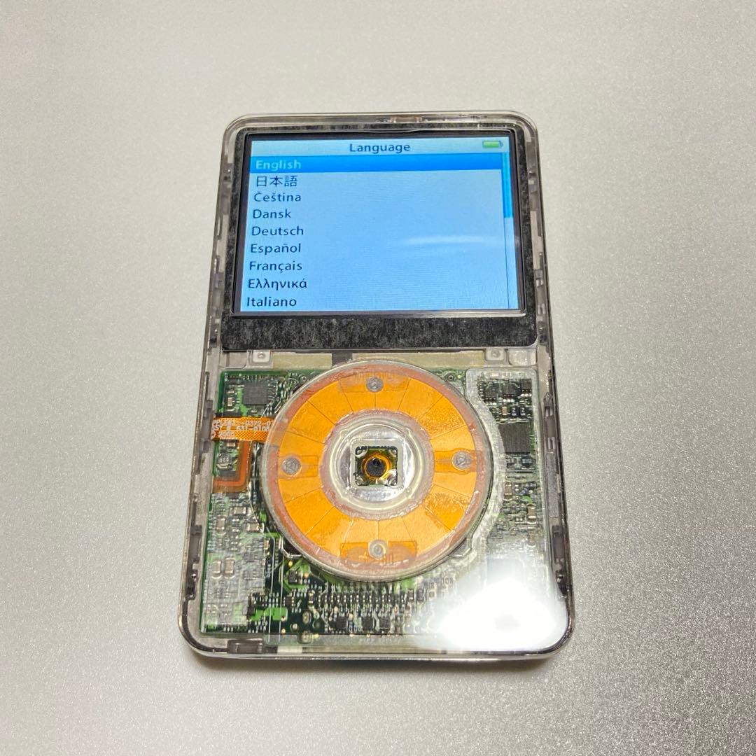 綺麗なiPod classic 第5世代 30GBから256GBにスケルトン