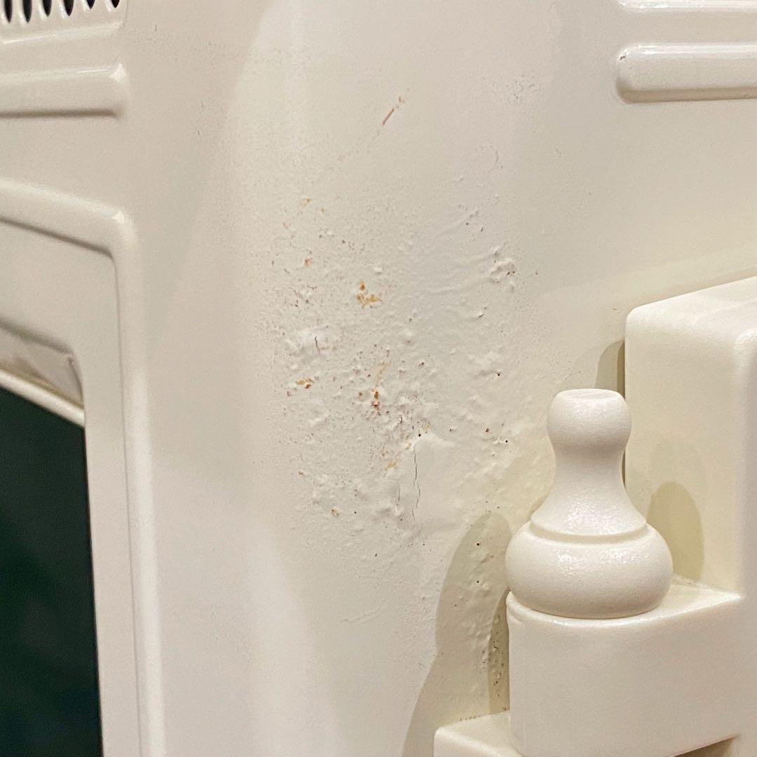 新品 未使用 暖炉型ファンヒーター 白 ホワイト 白家具 インテリア ストーブ