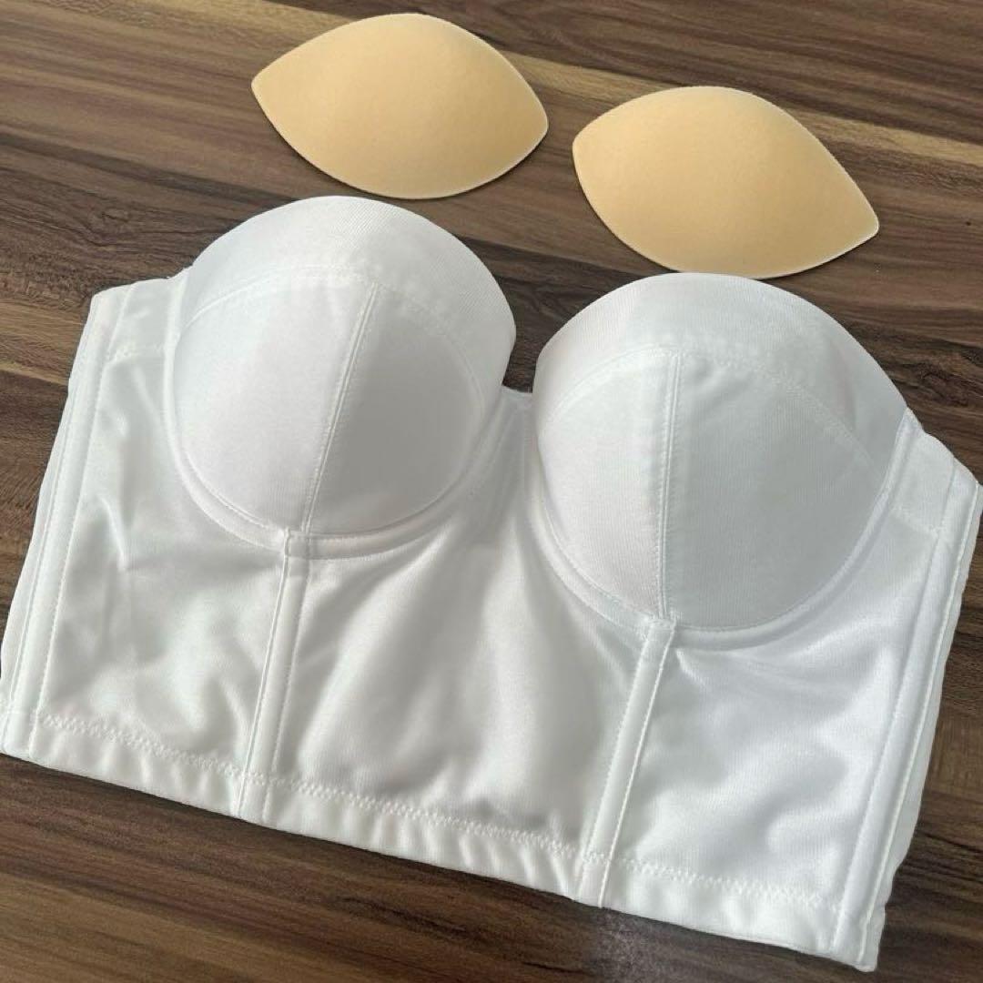 【美品】ワコール　ブライダルインナー 補正下着3点セット D70 ホワイトレース