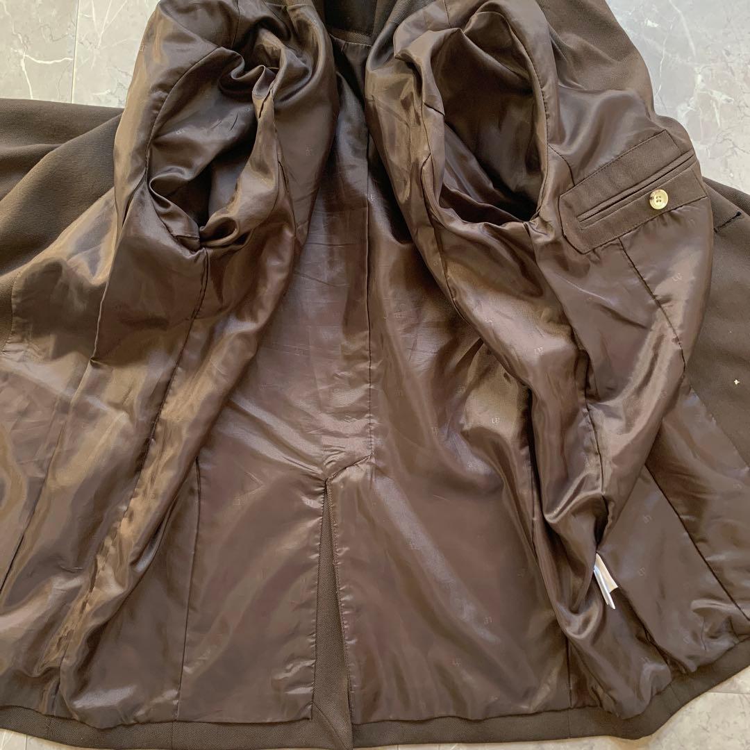 【美品】　anuans アニュアンス　ツイルダブルジャケット ブラウン