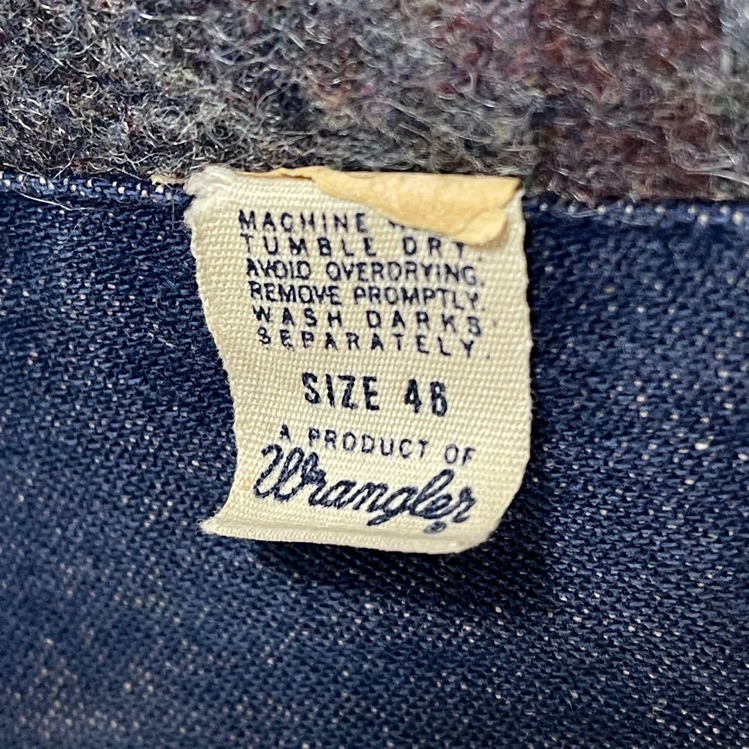 70s ラングラー ブランケット カバーオール ボロ 襤褸 ビンテージ