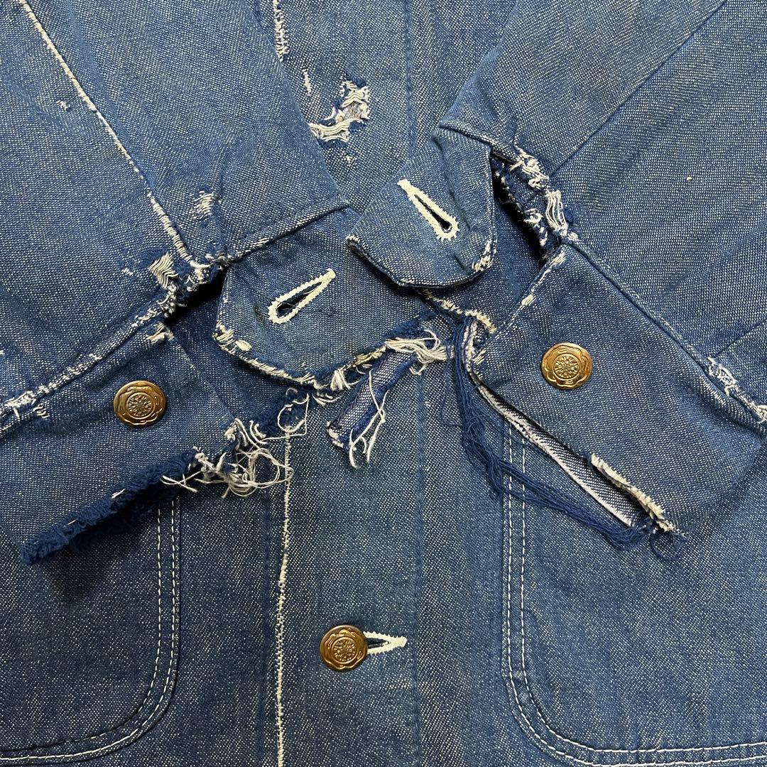 70s ラングラー ブランケット カバーオール ボロ 襤褸 ビンテージ