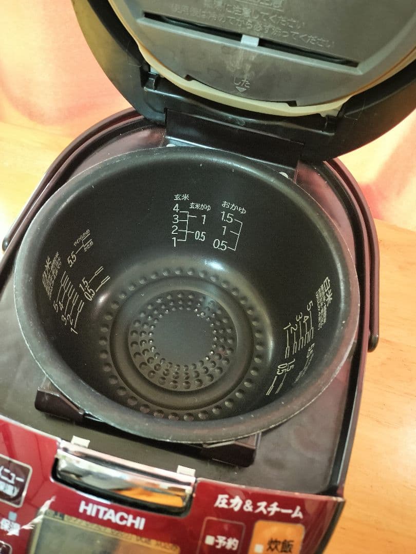 【美品】HITACHI IH炊飯器 RZ-TS103M レッド