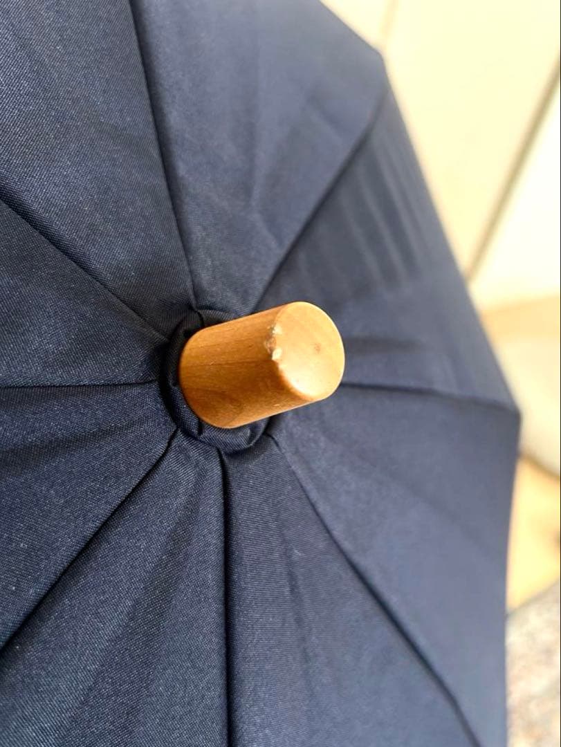 サンバリア100 2段折り日傘　ネイビー