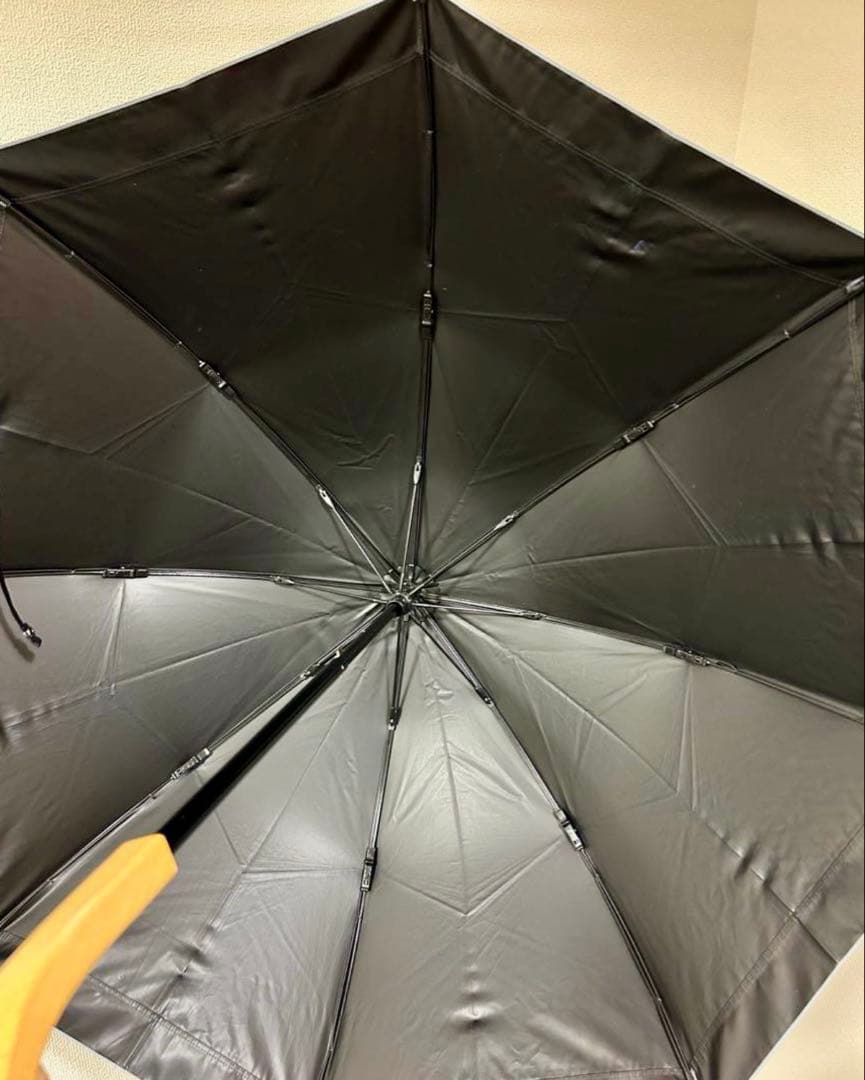 サンバリア100 2段折り日傘　ネイビー