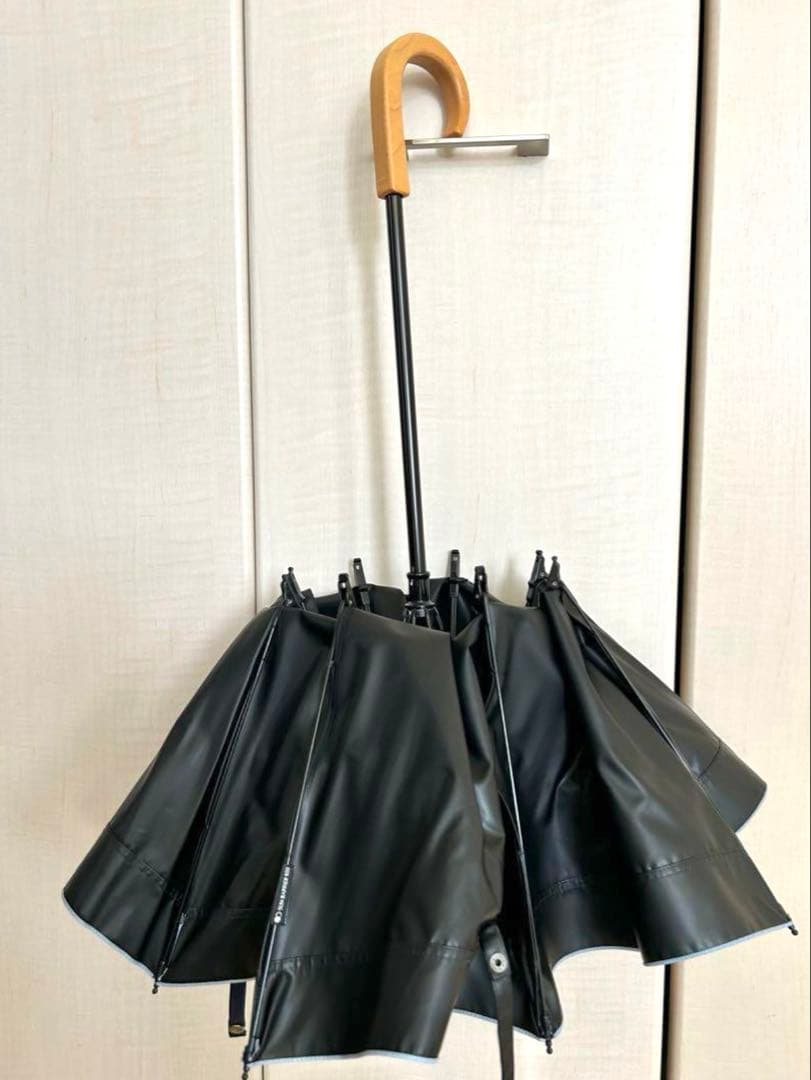 サンバリア100 2段折り日傘　ネイビー