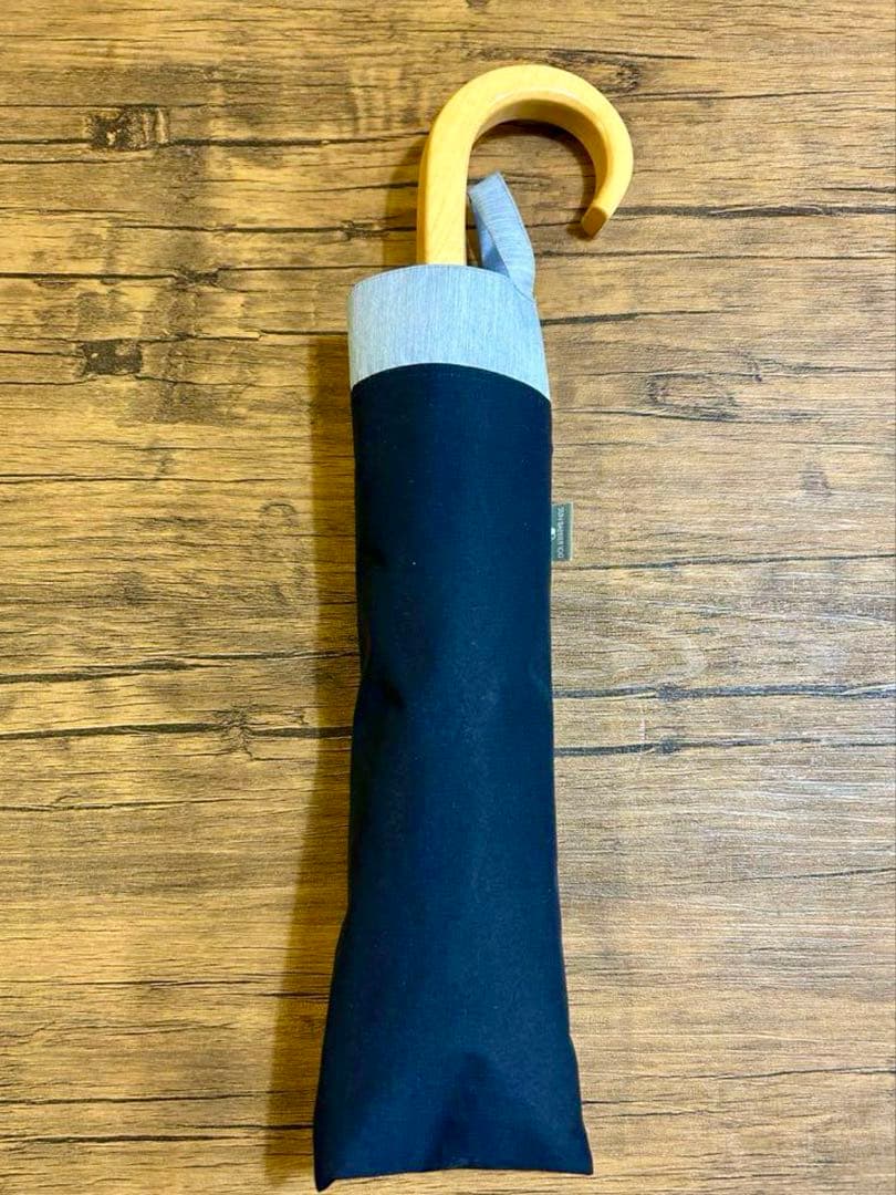 サンバリア100 2段折り日傘　ネイビー