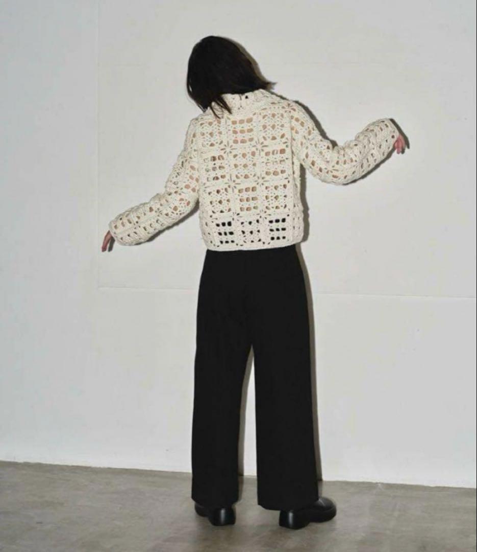 TODAYFUL Crochet Knit Shirtsエクリュ