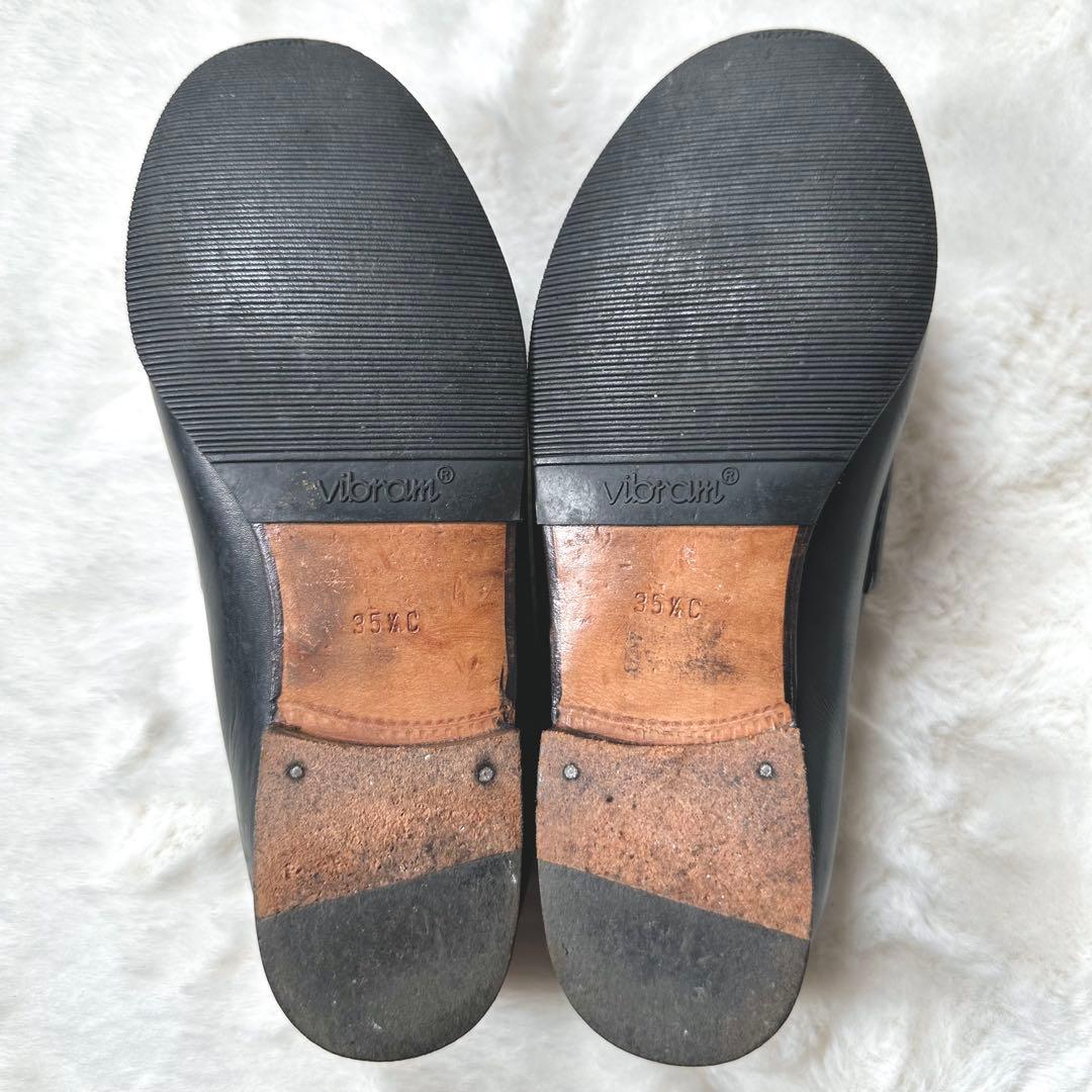 美品　グッチ　ホースビット　ローファー ブラック　35 1/2　ヴィンテージ