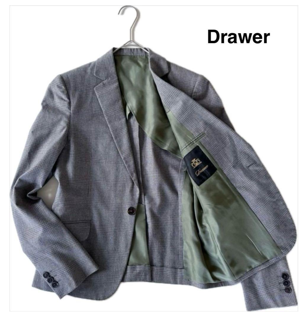 Drawer グレンチェック　テーラードジャケット