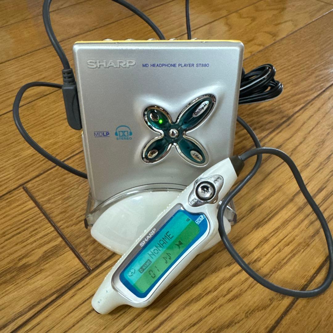 SHARP ポータブルMDプレーヤー MD-ST880