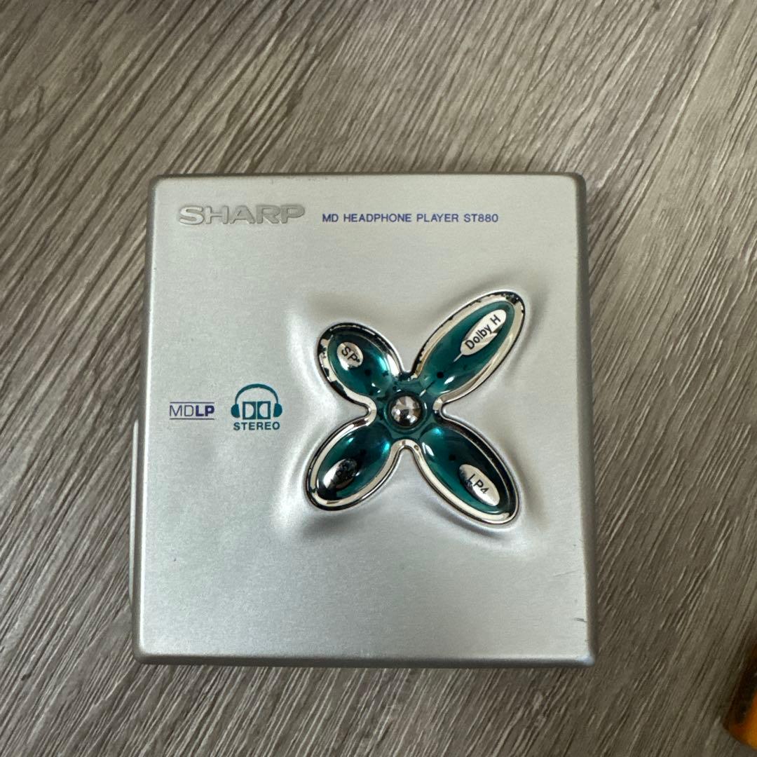 SHARP ポータブルMDプレーヤー MD-ST880