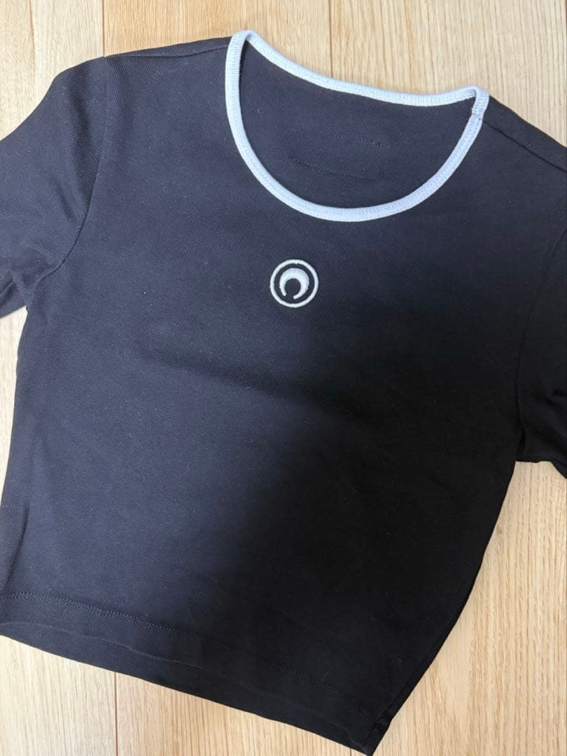 MARINE SERRE　ロゴクロップドTシャツ