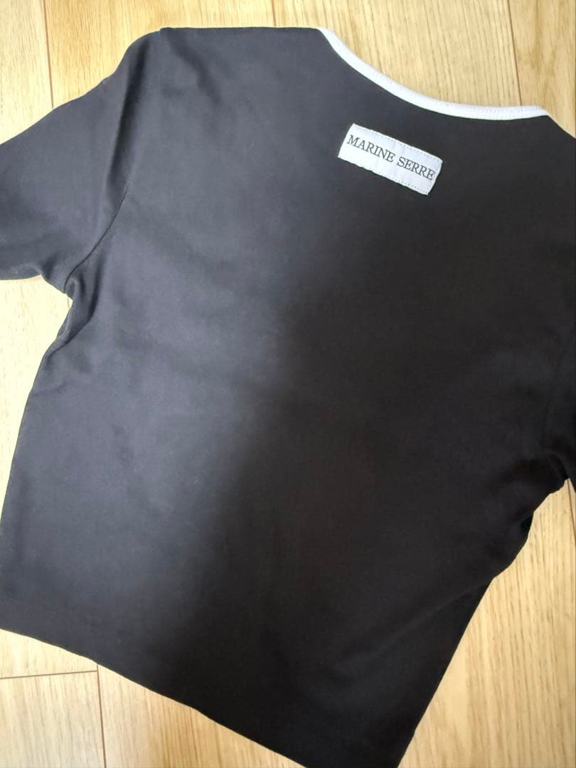 MARINE SERRE　ロゴクロップドTシャツ