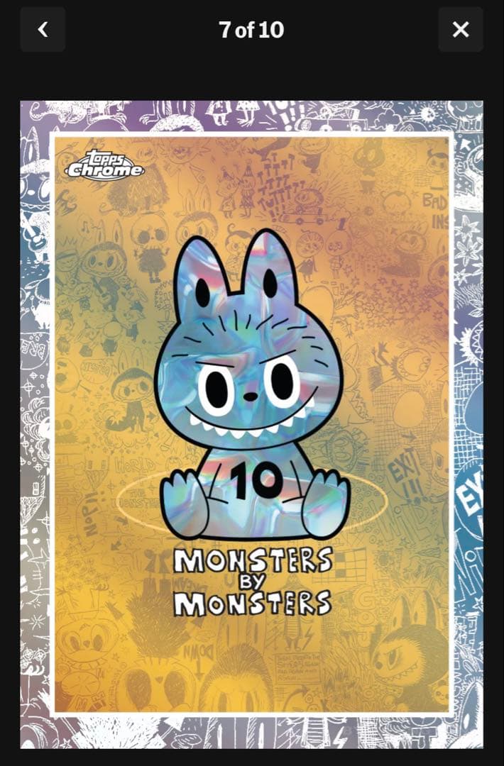 ［Topps Chrome］ Labubu THE MONSTERS 10TH