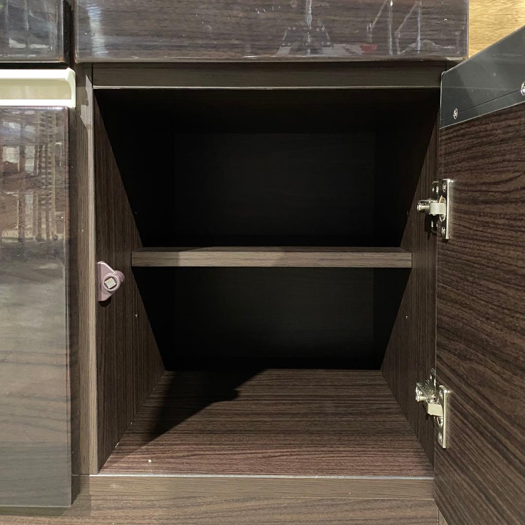 カエル　△【期間限定】ニトリ キッチンボード アルミナ2 100BK