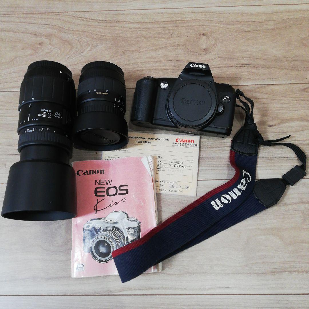 キャノンAE-1kiss BlACK　シグマズームレンズ2本