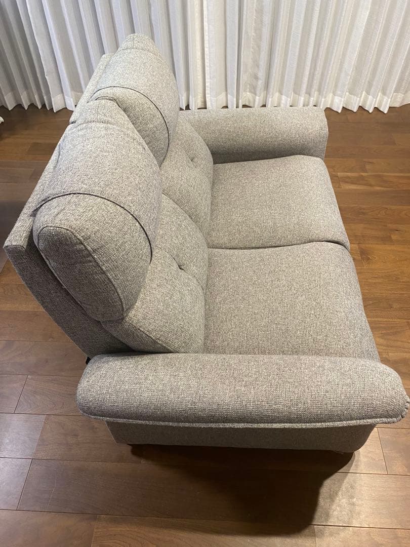 2人掛け電動布張りリクライニングソファ(Nピュール MO)　ニトリ