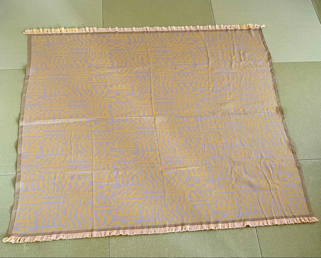 IDEE 柚木沙弥郎デザイン ブランケット シマウマ　約168×180㎝