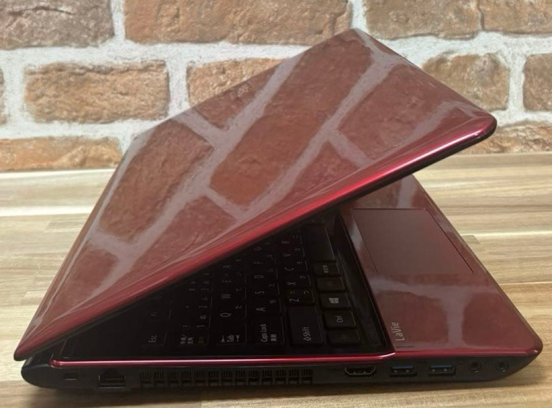 NEC ノートパソコン Windows11 Office搭載 美品 レッド