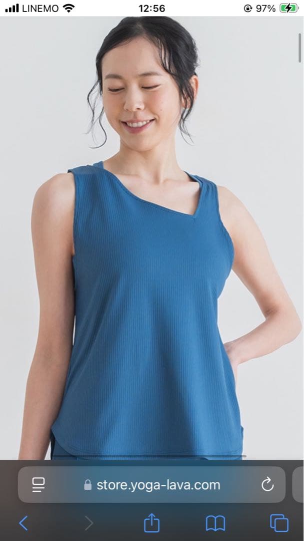 【SUKALA】 ヨガウェア　新品未使用　 青タンクトップ とブラトップMサイズ