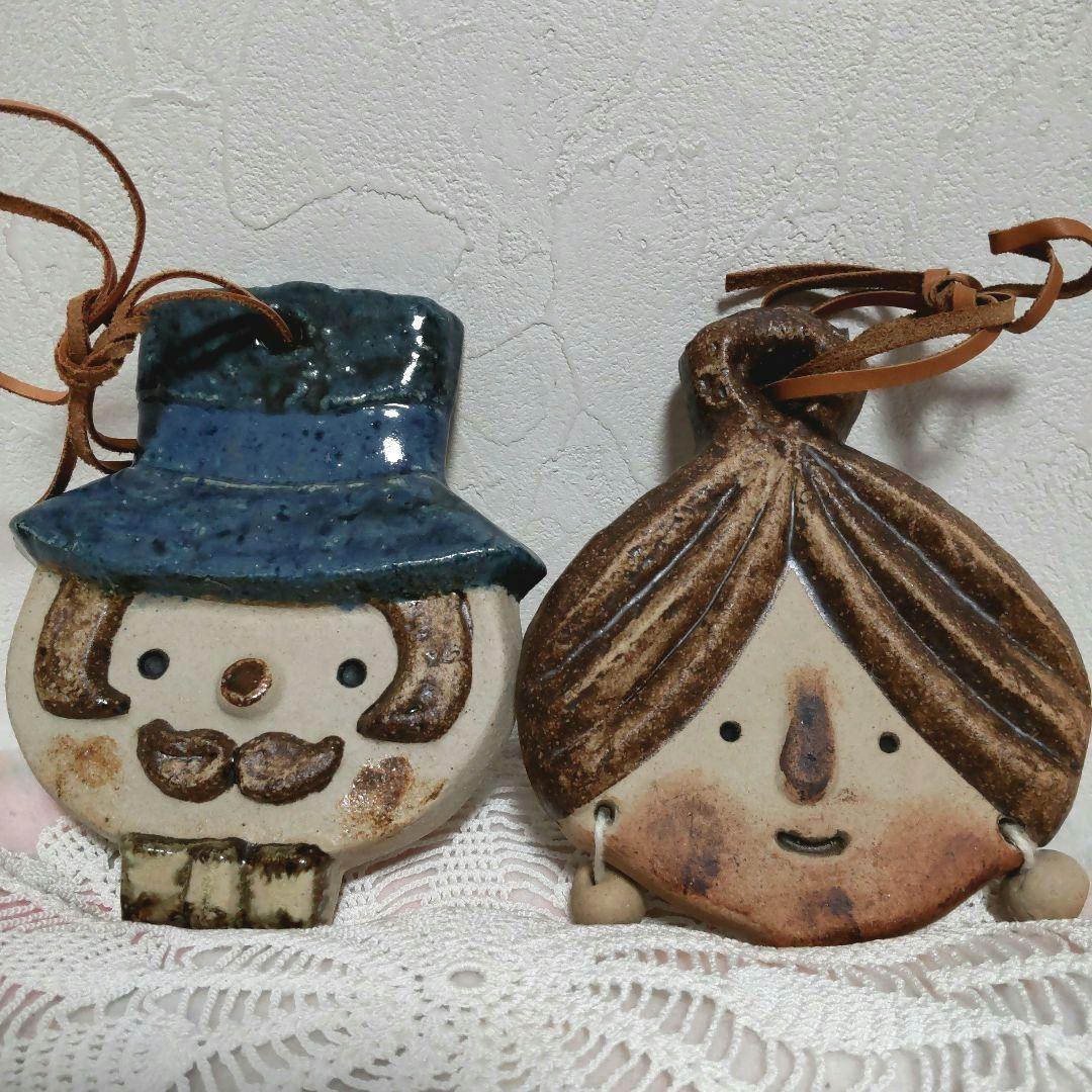 北欧ヴィンテージインテリア雑貨　陶板の壁掛け