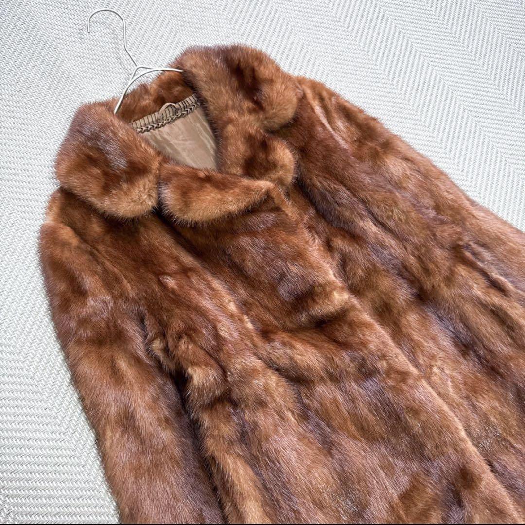 極美品 JOSEPHINE リアルミンクファーコート キャメルブラウン 毛皮 M
