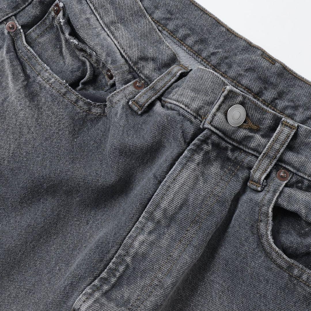 【目立った傷や汚れなし】A.PRESSE 25aw グレーデニムパンツ