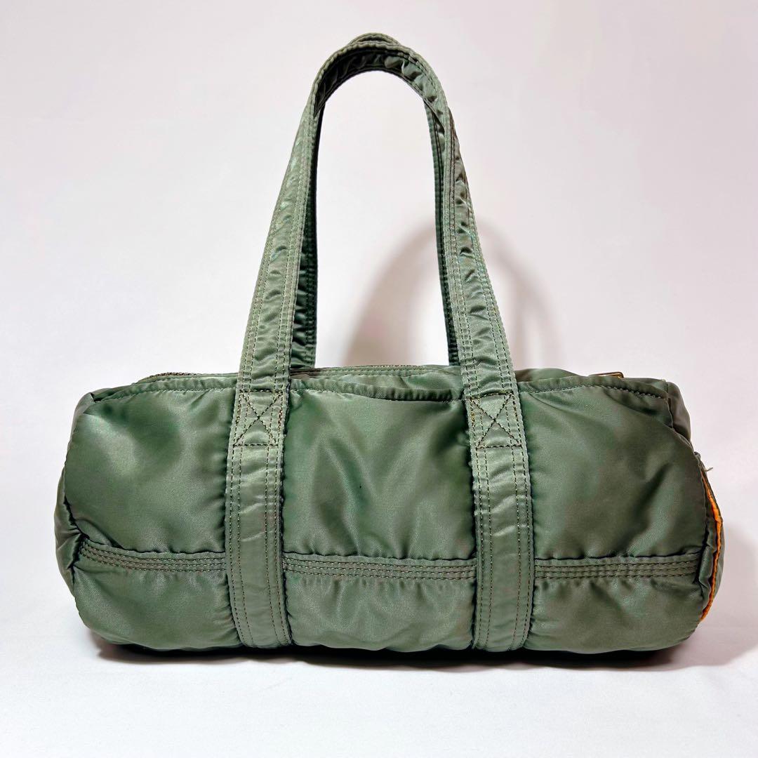 美品✨ ポーター　ドラムバッグ　ミニボストン S タンカー　セージグリーン　希少