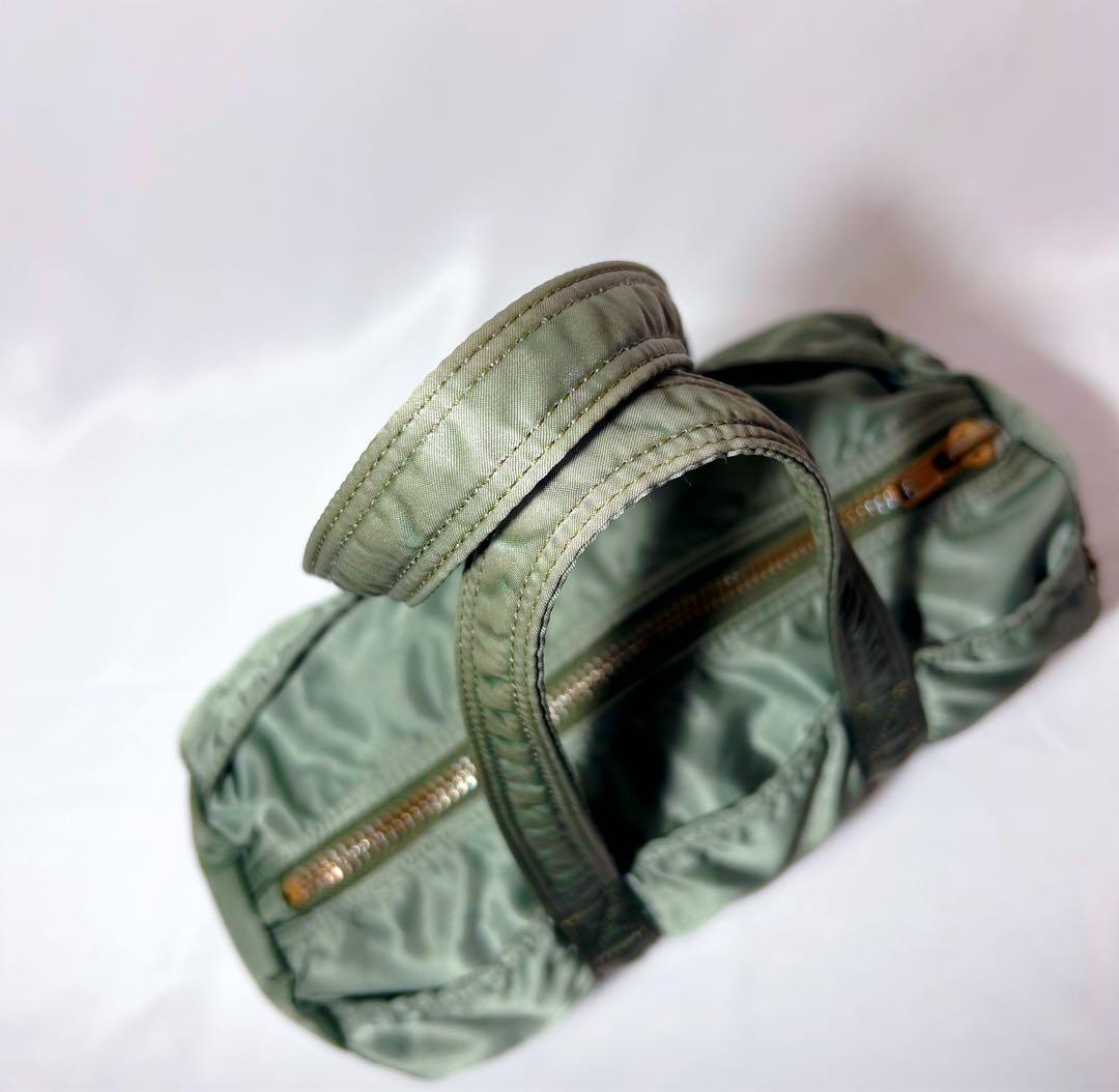 美品✨ ポーター　ドラムバッグ　ミニボストン S タンカー　セージグリーン　希少
