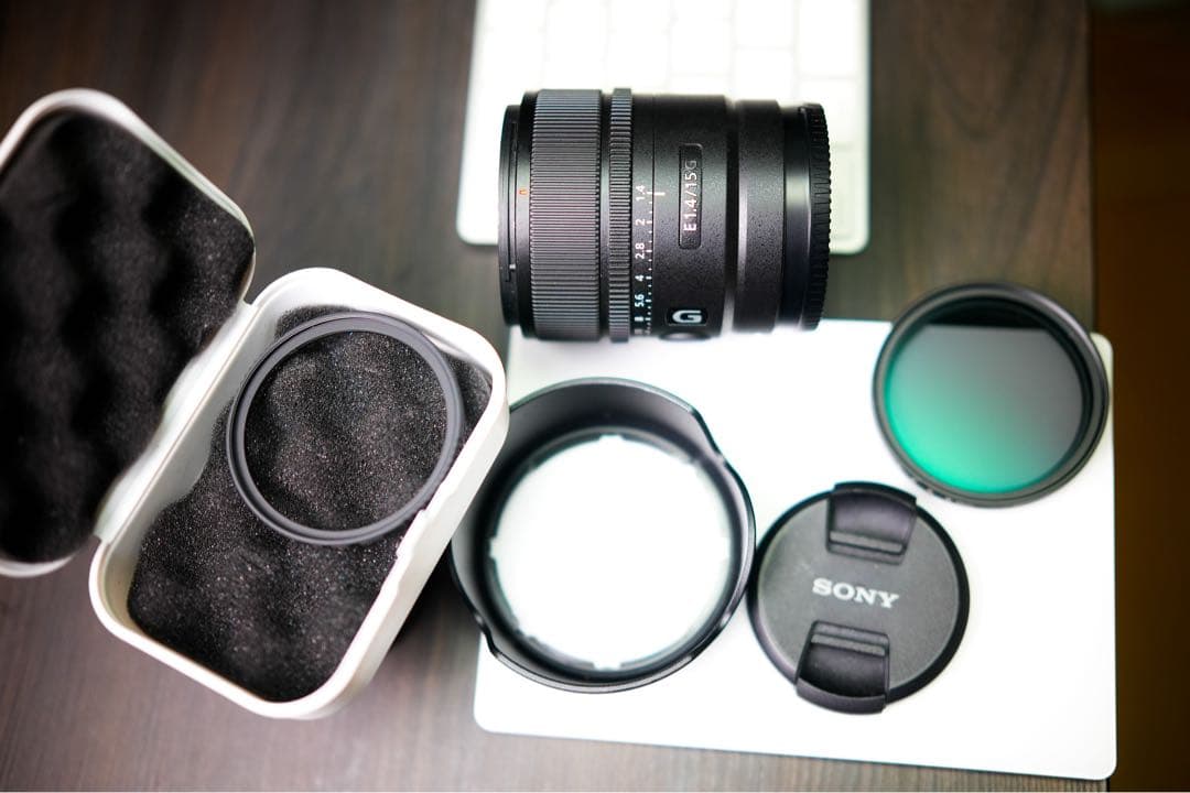 【ほぼ新品】SONY E 15mm F1.4 G｜フィルター2枚付き