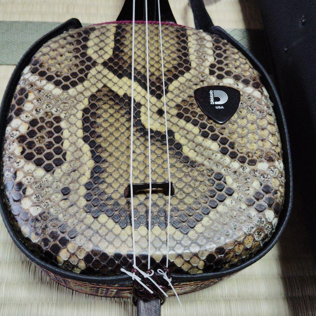 沖縄三線 本皮強化貼り ケース教本セット