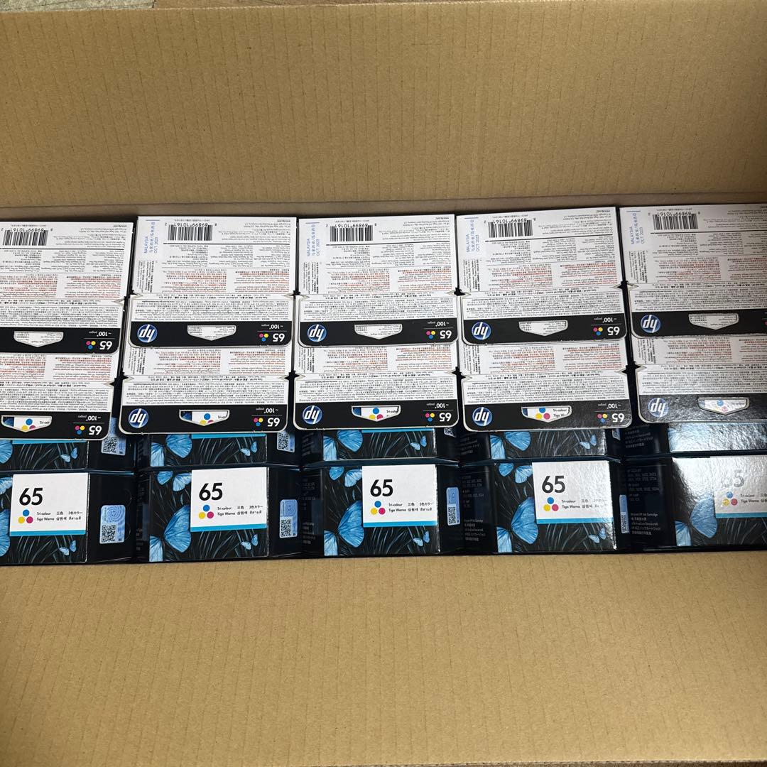 HP 純正インク HP65 3色カラー N9K01AA 60個