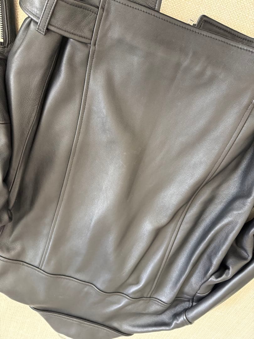 【未使用】Ungrid リアルレザー　ルーズライダース　羊革