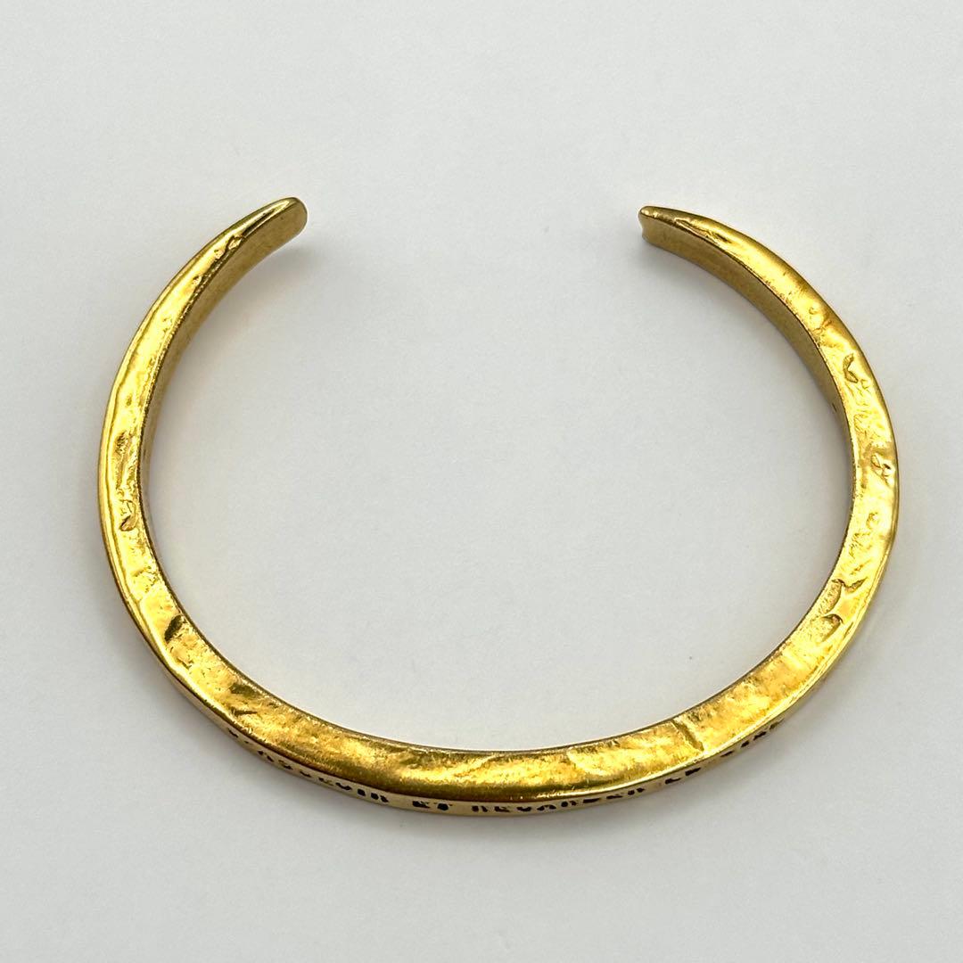 【良品】 セルジュトラヴァル バングル ゴールドカラー 座って空を見上げてごらん