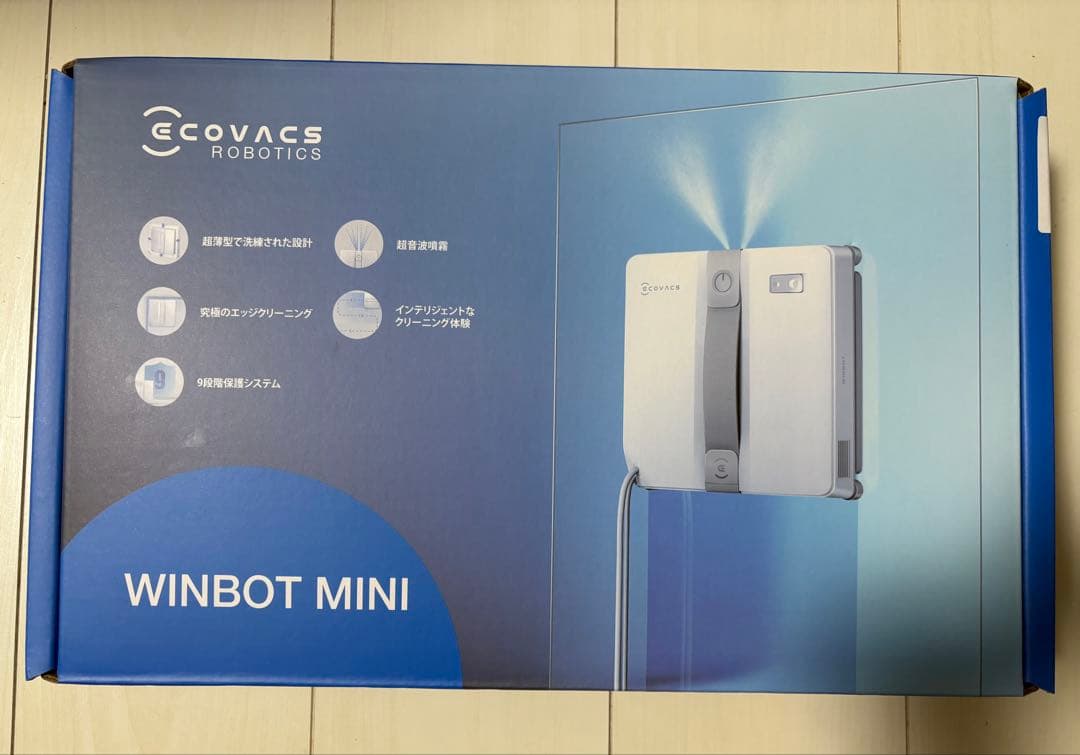 【1度使用】ECOVACS WINBOT MINI 窓掃除ロボット 掃除機