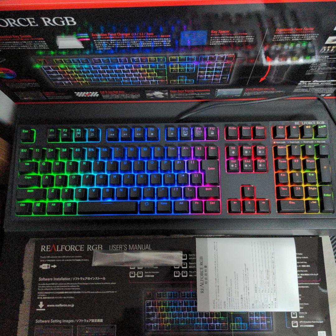 ☆美品☆ REALFORCE RGB R2A-JP4G-BK 日本語配列