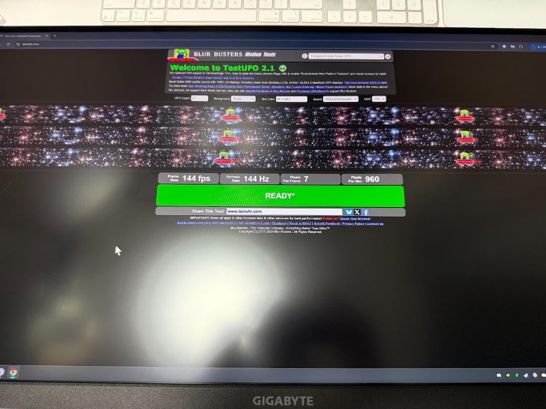 中古 GIGABYTE M28U 28インチ 4K 144Hz エルゴトロン付き