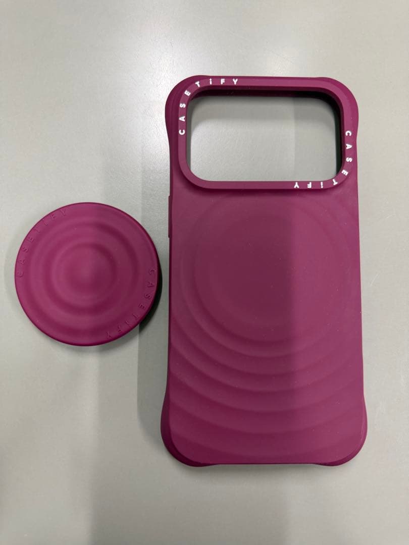 casetify ウェーブ シリコンケース マルベリー iPhone17pro