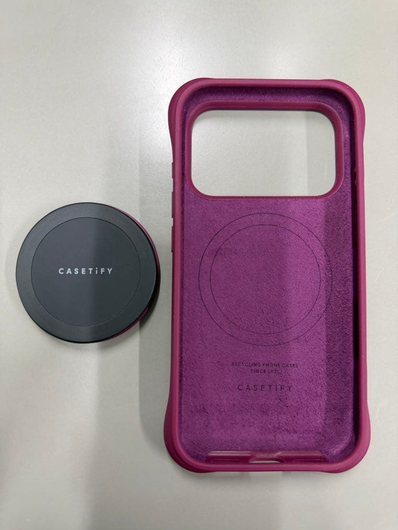 casetify ウェーブ シリコンケース マルベリー iPhone17pro