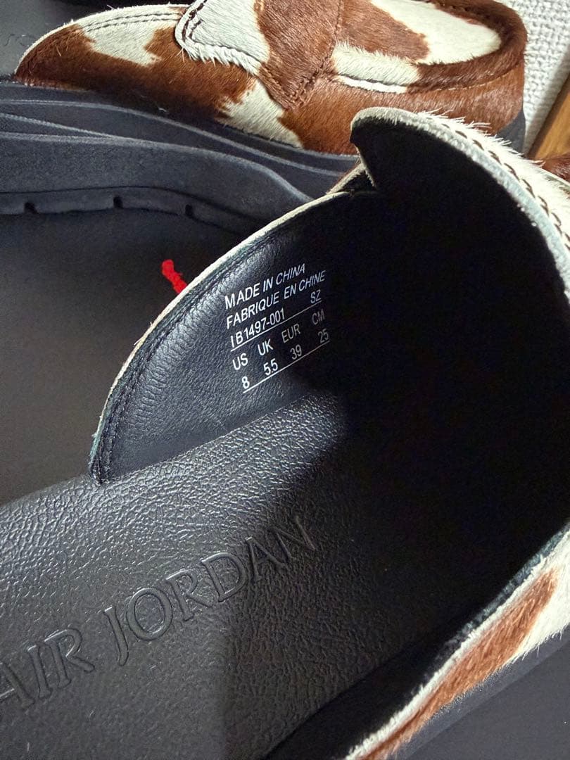 air jordan mule se ローファー　ジョーダン　ミュール　ハラコ